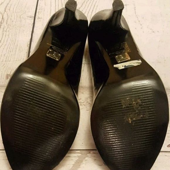 Bakers Black/Red Open Toe Heels Size 7.5M - Picture 4 of 8